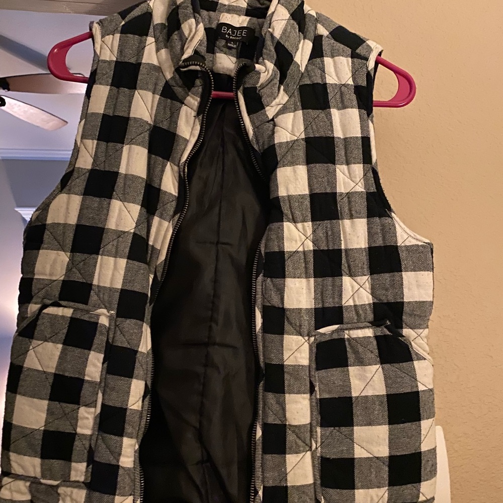 Plaid vest